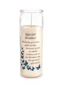Grave Ornament BROTHER Glass Candle image