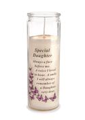Grave Ornament DAUGHTER Glass Candle image