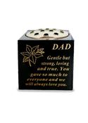Grave Ornament Black &amp;amp; Gold Bowl DAD image