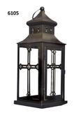 Grave Ornament Black Metal Cross Lantern image