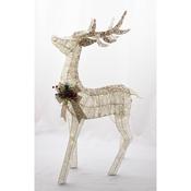 Gold Sparkle XL Reindeer W Lights 120cm 22656