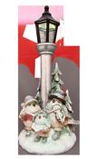 Singing Robins w LED Lamp Post CH673 image
