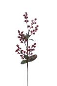 64cm Red Berry and Cone Spray 26311