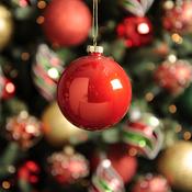 Red Glass Bauble 30272
