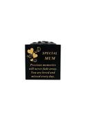 Grave Ornament Black &amp;amp; Gold Plastic Bowl MUM image
