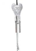 Grave Ornament Angel Wings Windchime MUM &amp;amp; DAD image