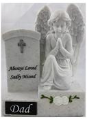 Grave Ornament Angel Headstone 6136 image