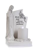 Grave Ornament Dad w Praying Mary w Candle