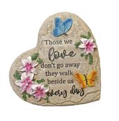 Grave Ornament Butterfly &amp;amp; Flowers Heart 6236