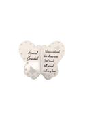 Grave Ornament GRANDAD Diamante Butterfly Book