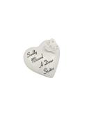 Grave Ornament SISTER Diamante Butterfly Heart