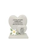 Grave Ornament SON Lily Double Heart