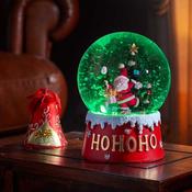 12cm Musical Santa SnowSpheres 2537005
