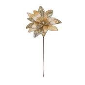 Champagne/Gold Poinsettia Flower 44802