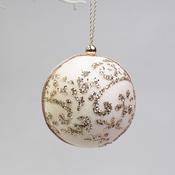 Cream Foam Bauble with Gold Colour Design 50322 image