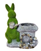 Green Rabbit W Planter G0382