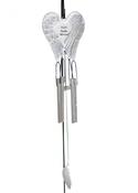 Nan White &amp;amp; Silver Angel Wings Windchime