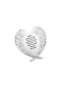 Son White And Silver Angel Wings Plaque