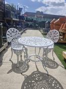 White Bistro Set - Table + 2 Chairs image