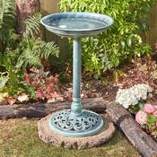 Verdigris Bird Bath image