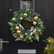 Baubly Wreath, 60cm - Gold