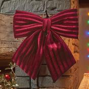 44cm Luxury Velvet Bow - Burgundy