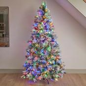 8ft InLit Snowy Cone Conifer Artificial Tree