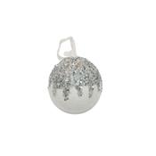 White/Silver Bauble 10H cm C44776 image