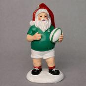 Santa in Green Jersey and Rugby Ball Tree Trim 80209 image