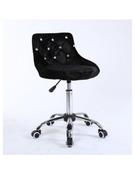 Chair on wheels Black Velour BFHC931K