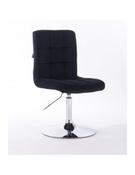 Hroove Salon Chair - Black Velour BFHR7009N