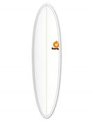 TORQ 7ft 6” FUN WHITE WITH PINLINE