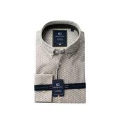 Giordano  Long Sleeve Shirt -Twill  green Print image