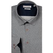 Giordano  Long Sleeve Shirt -Twill graphic print Navy