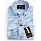 6th Sense  Long Sleeve Shirt  graphic Blue Gold Print image