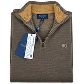 Kessler 1/4 Zip Sweater-Brown image