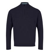 Kessler Merino Wool Blend 1/4 Zip Sweater -Navy image