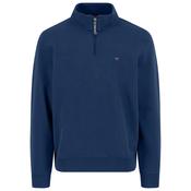 Fynch Hatton 1/4 Zip Sweater - Midnight Blue image