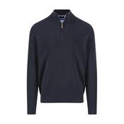 Fynch Hatton 1/4 Zip Sweater - Navy image