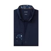Olymp Modern Fit Shirt - Navy / Floral Trim image