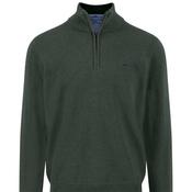 Fynch-Hatton 1/4 Zip Sweater -Forest Green