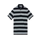 Baileys Short Sleeve Polo -Navy /Blue stripe