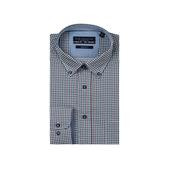 R.B. Boston Long Sleeve Shirt -Brown graphic windmill print image
