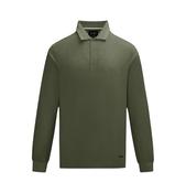 6th Sense  Long  Sleeve Polo -Olive image