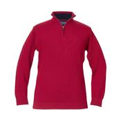 Kessler Merino Blend 1/4 Zip Sweater - Red image