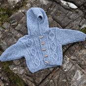 ‘Baby Love’ hand knit hoodie cardigan