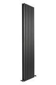 Farenheit Black Double Panel Vertical Rad