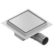 Square Floor Drain 150mm Chrome image