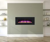 Ezee Glow Zara Black Wall Mounted Electric Fire 50'' - Best Price Tiles image