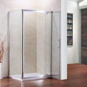 Pivot Shower Door 760mm Chrome - Best Price Tiles